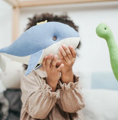 Whale stuffed toy